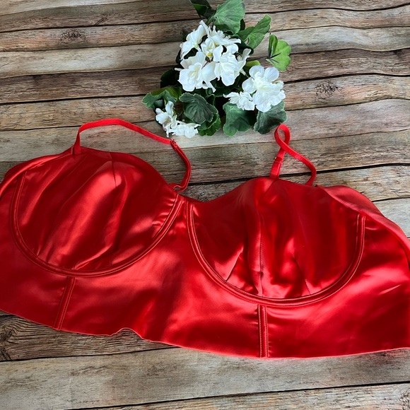 NWT Black History Month Sammy B Orange Tie Front Bustier - Picture 6 of 13